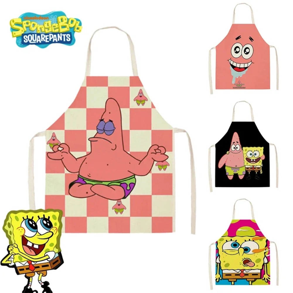 Kitchen Q - SpongeBob Patrick Keukenschorten voor volwassenen Linnen