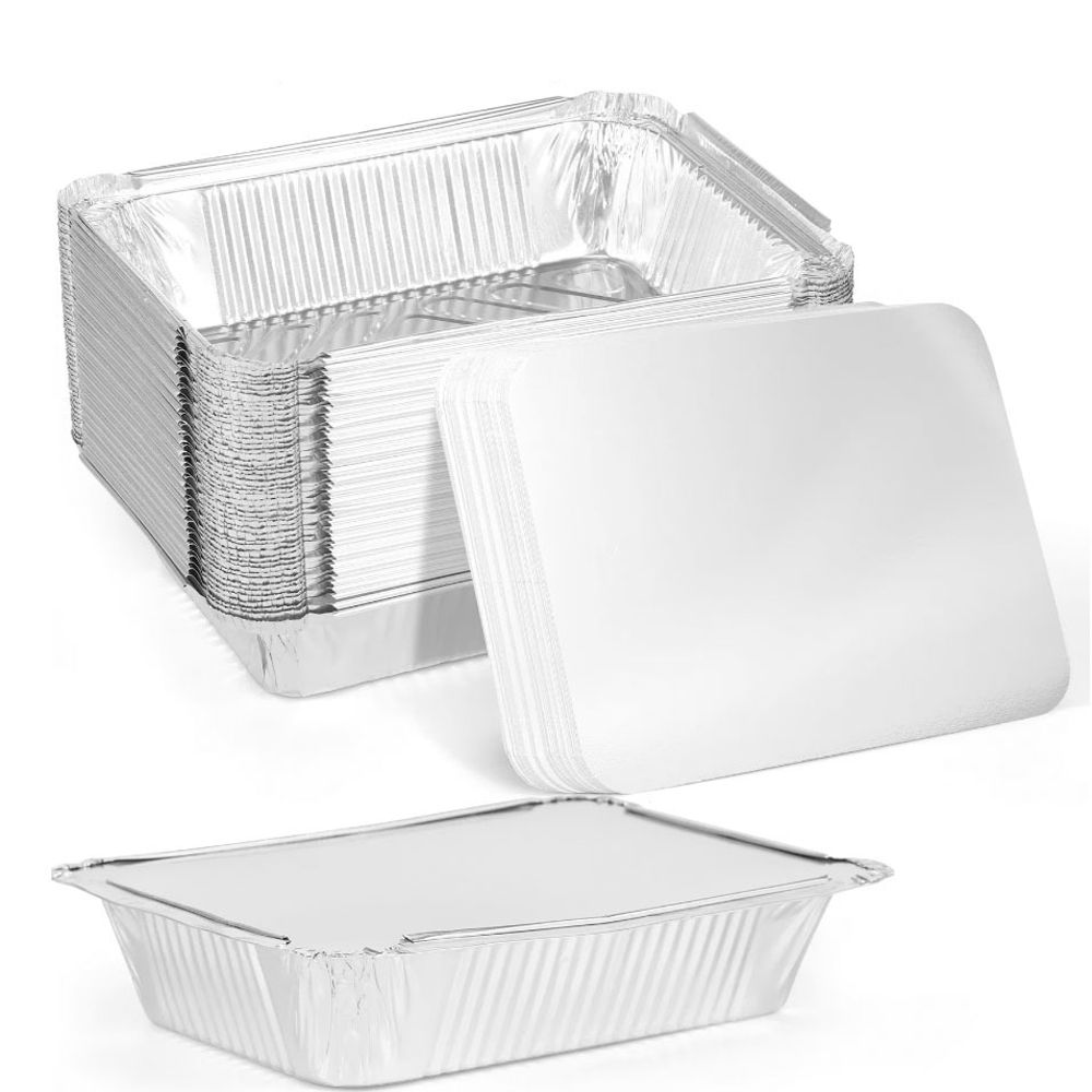 Kitchen Baking Containers - 10PCS Nieuw Met Deksels Aluminiumfolie Trays