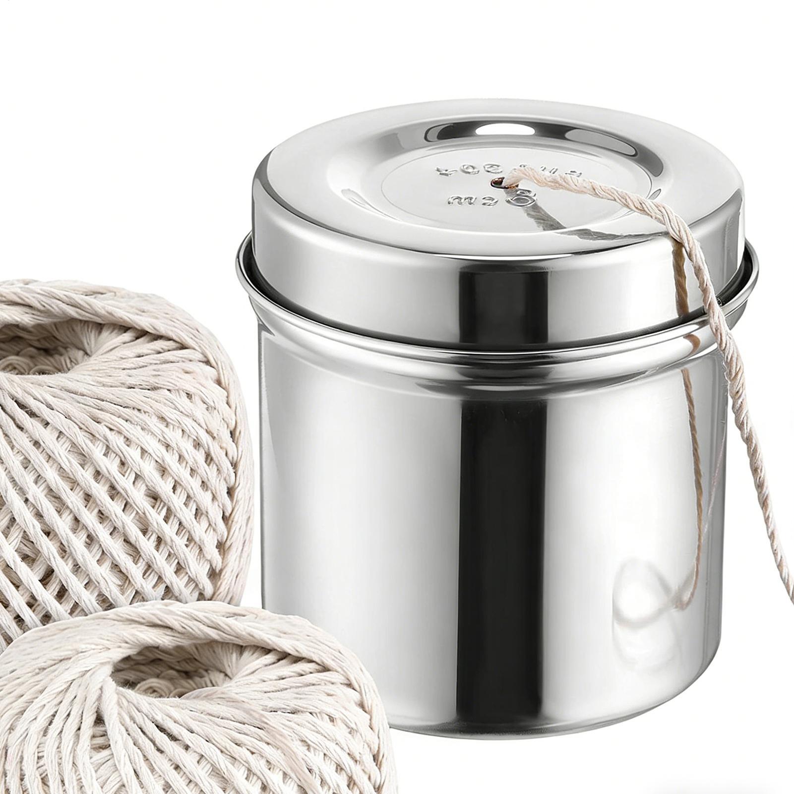 Kitchen Baking Twine - Keukentouw 2-Rollen Katoen met Stalen Dispenser