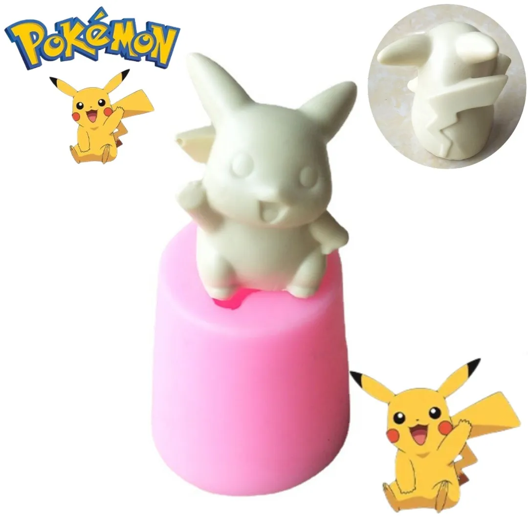 Baking Kitchen Kids - Pikachu 3D Kaarswas Anime Siliconen Mal