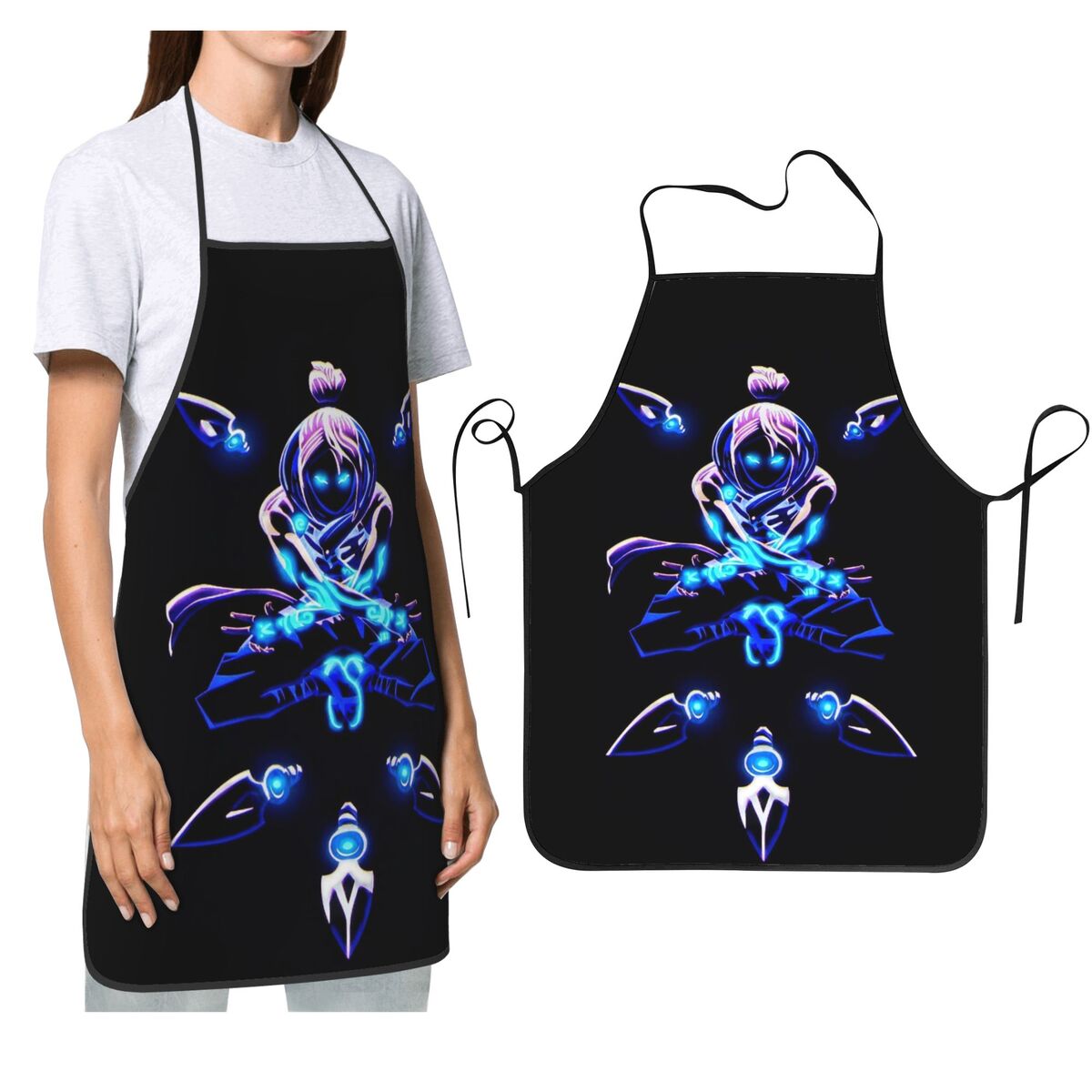Kitchen Baking Game - Jett V-Valorant Riot Games Schorten Chef