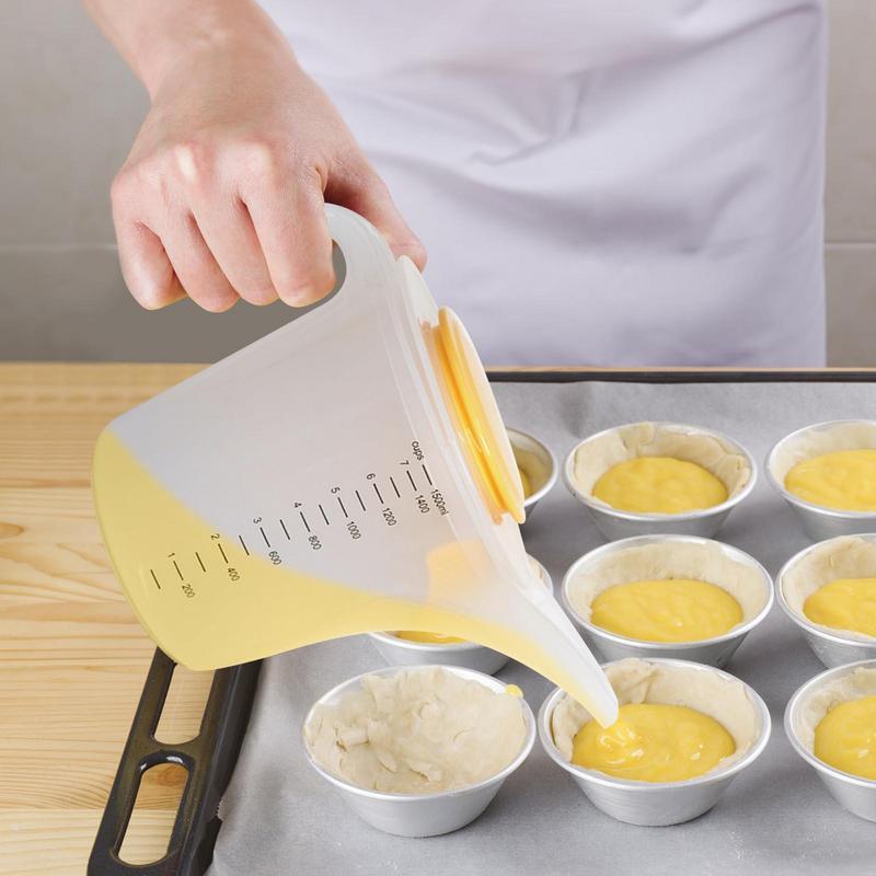 Kitchen Baking Containers - 1500Ml Keuken Bakken Mengbeker Vloeistof Maatregel