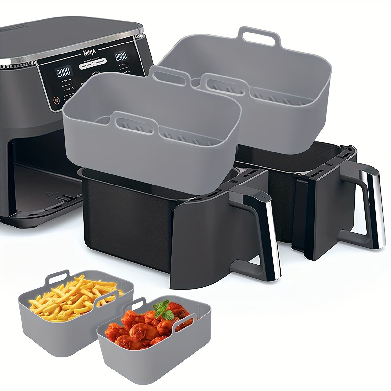 Kitchen Baking Tray - 1/2 Stuks Lucht Friteuse Siliconen Lade