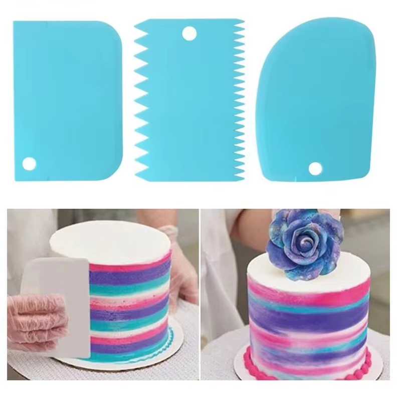 Kitchen Baking Tools - 3PCS Crème Schraper Soepeler Onregelmatige Tanden