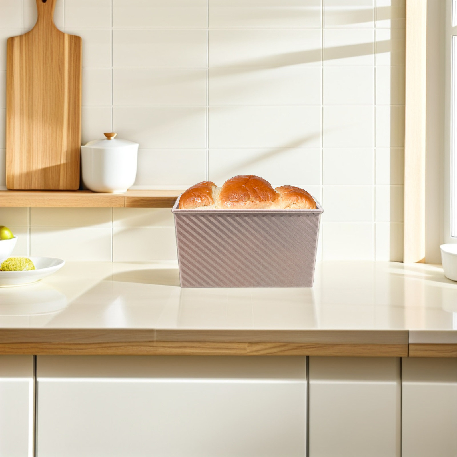 Kitchen Baking Tray - Rechthoekige toastpan met antiaanbaklaag Koolstofstaal broodvorm