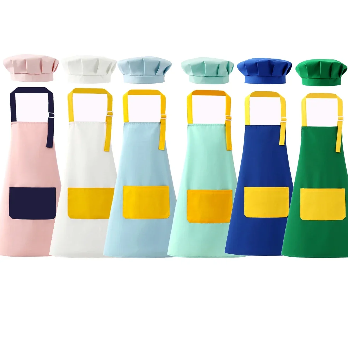 Baking Kitchen Kids - Kinderschort en koksmuts set verstelbaar met