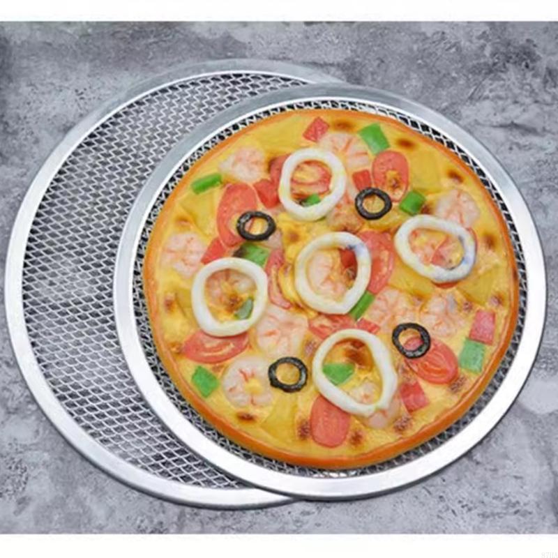 Kitchen Baking Center - Ronde aluminium pizzazeef, bakplaat met open