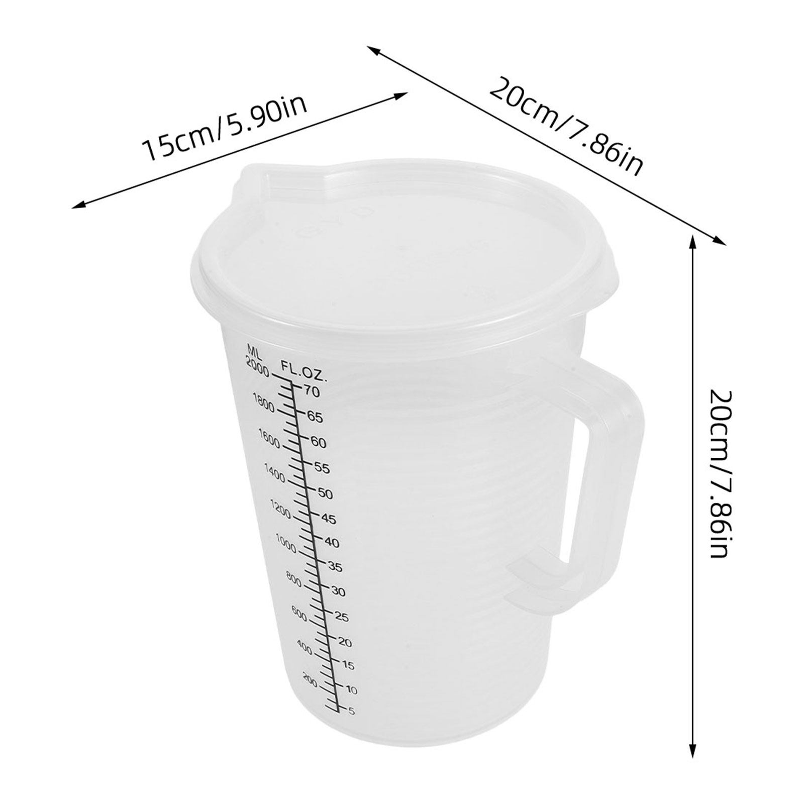 2.0L Maatbekers Dubbelzijdige  - Kitchen Baking Containers recensie en prijs