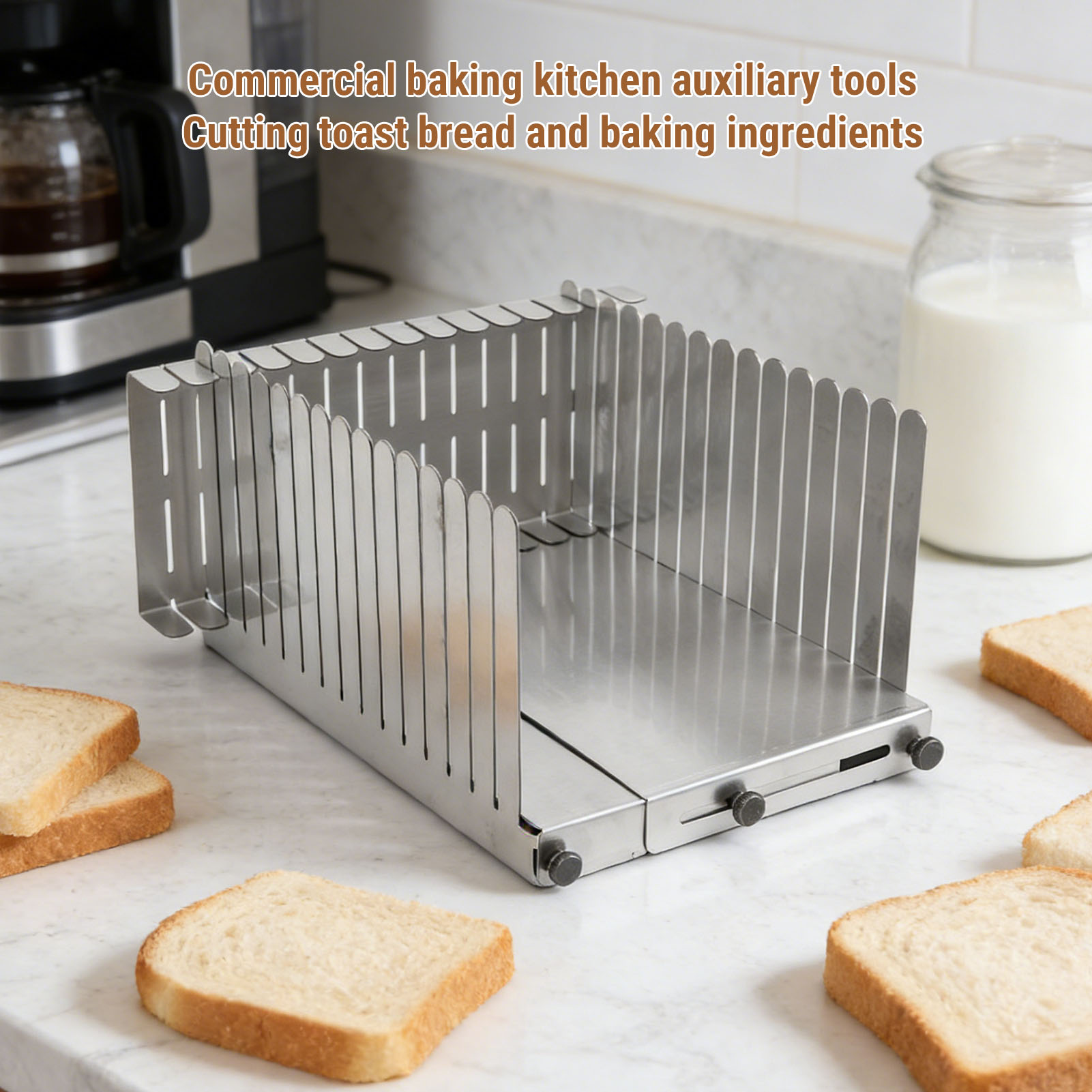 Broodsnijgids van roestvrij st - Commercial Kitchen For Baking recensie en prijs