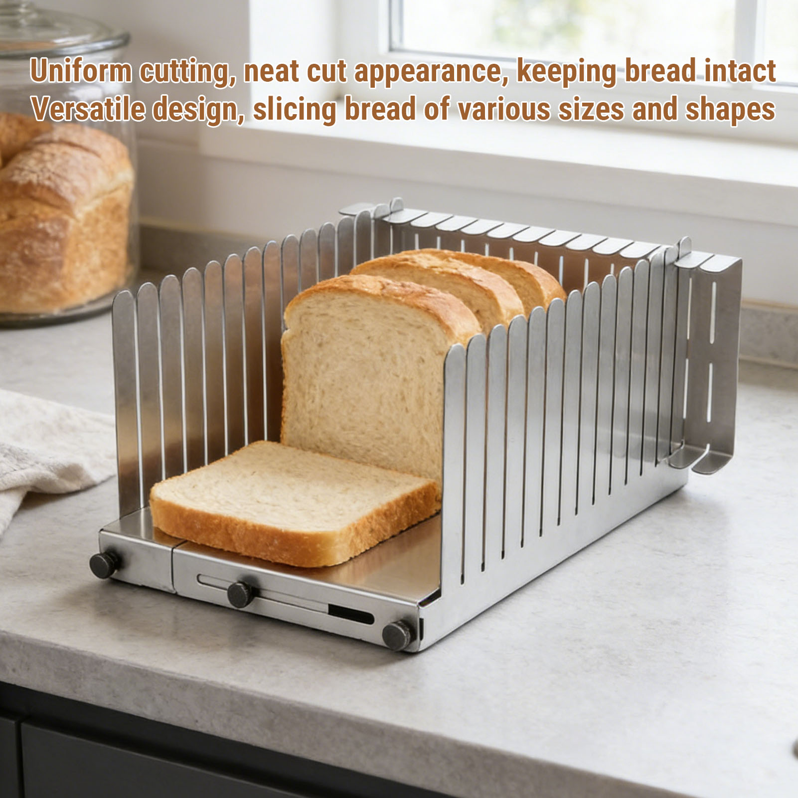 Broodsnijgids van roestvrij st - Commercial Kitchen For Baking recensie en prijs