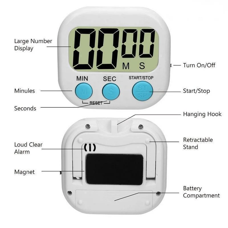Mini digitale keukentimer Grot - Kitchen Baking Game recensie en prijs
