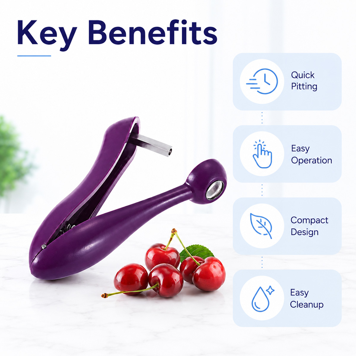 Handmatige kersenontpitter en  - Kitchen Baking Tools recensie en prijs