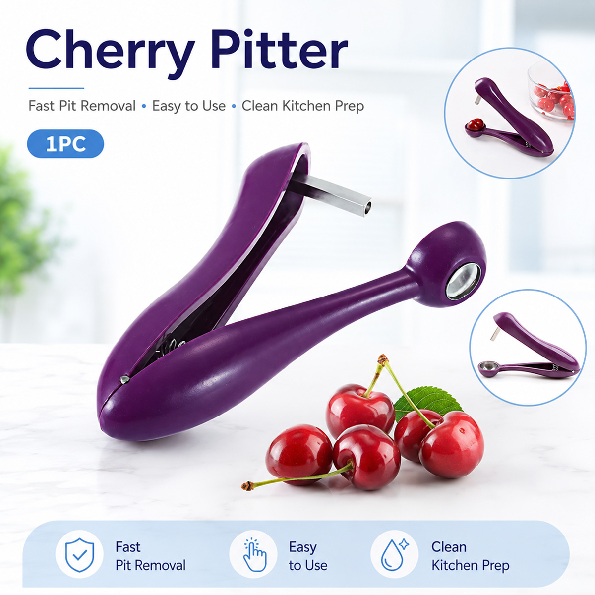 Handmatige kersenontpitter en  - Kitchen Baking Tools recensie en prijs