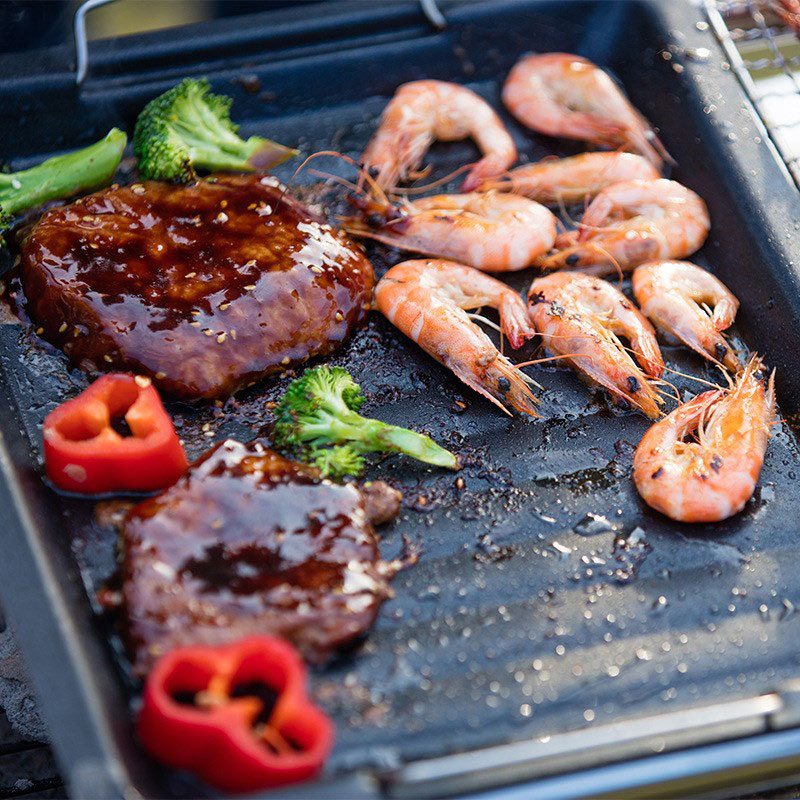 Buiten dikke vierkante grillpa - Kitchen Baking Containers recensie en prijs