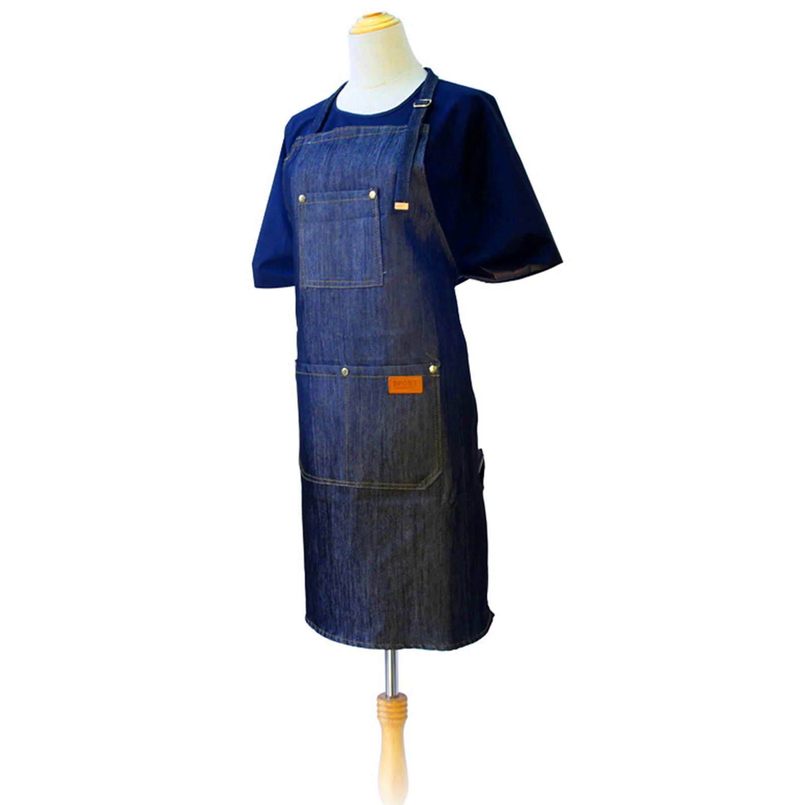 Denim schort Salon werkkleding - Kitchen Baking Unit recensie en prijs
