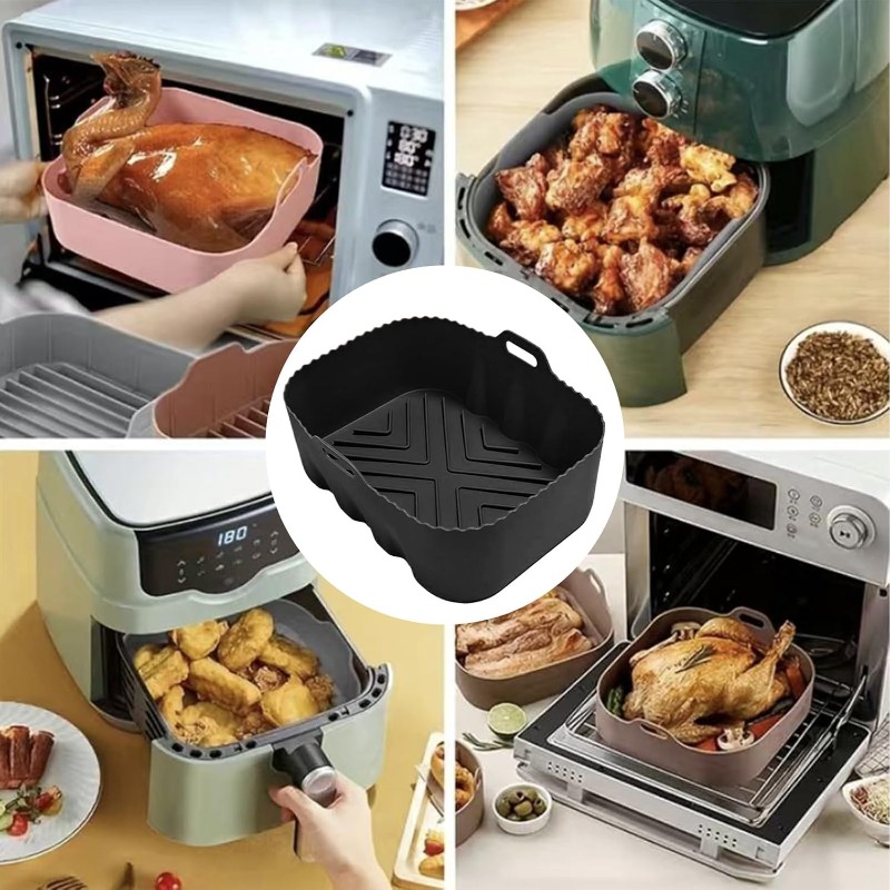 Herbruikbare siliconen luchtfr - Kitchen Baking Tray recensie en prijs